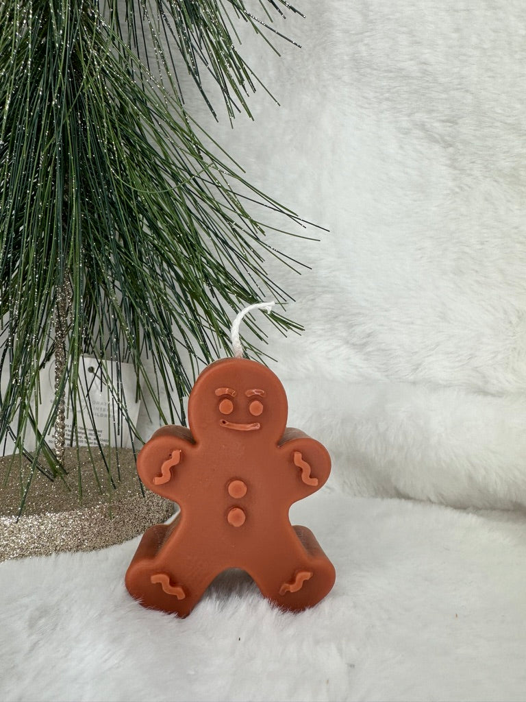 Gingerbread Man Candle