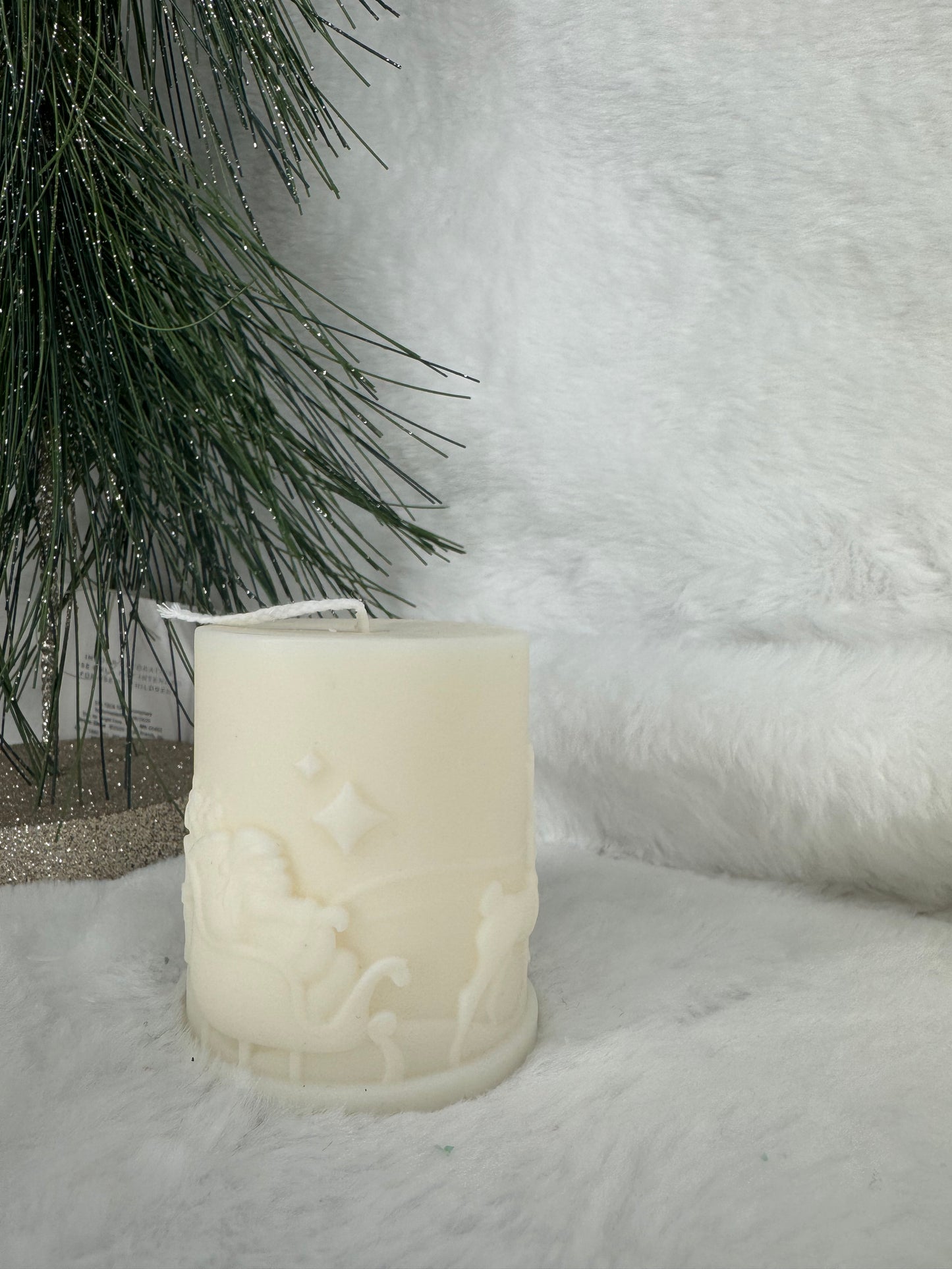 Christmas Pillar Candle