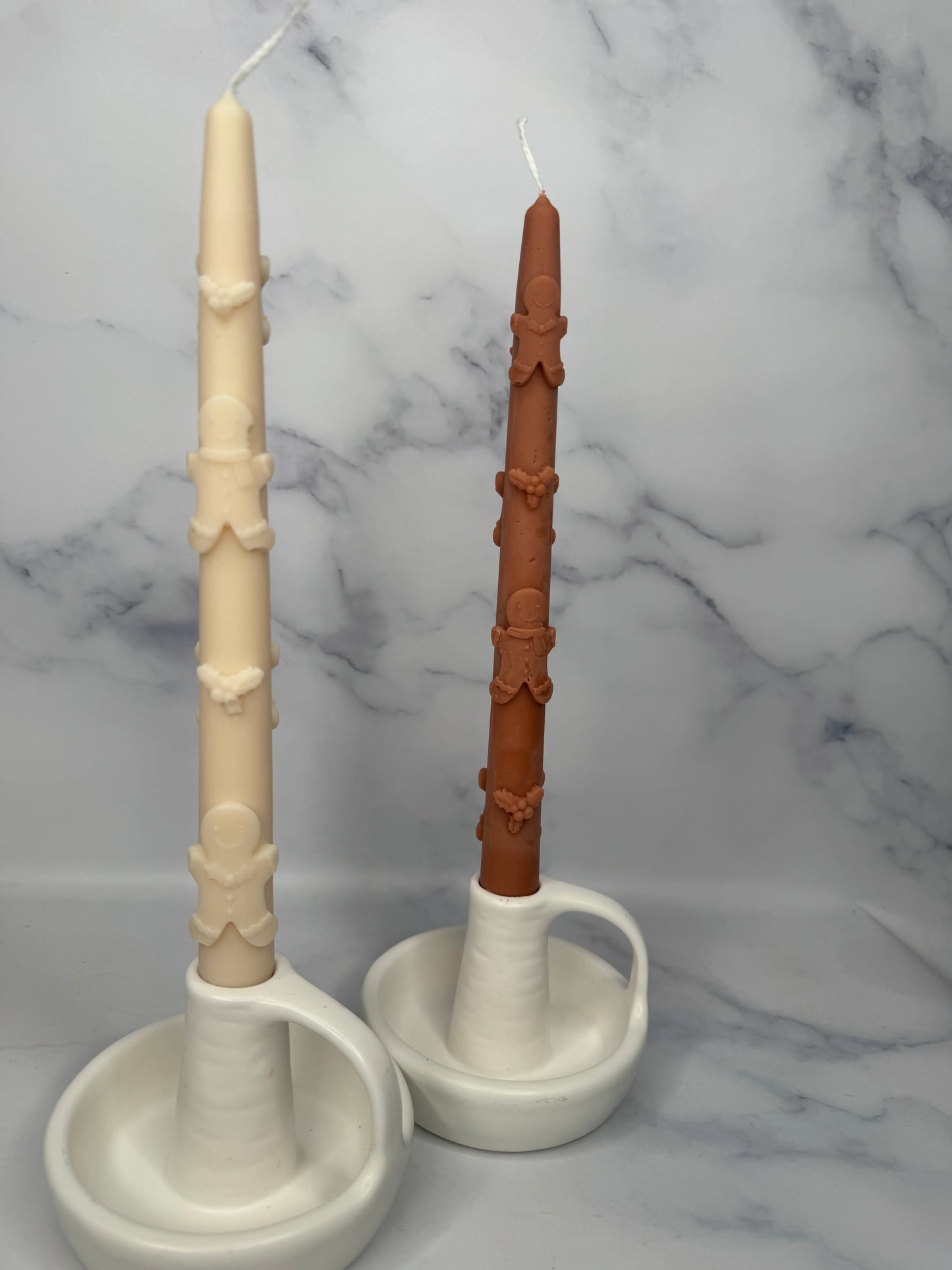Gingerbread Taper Candle