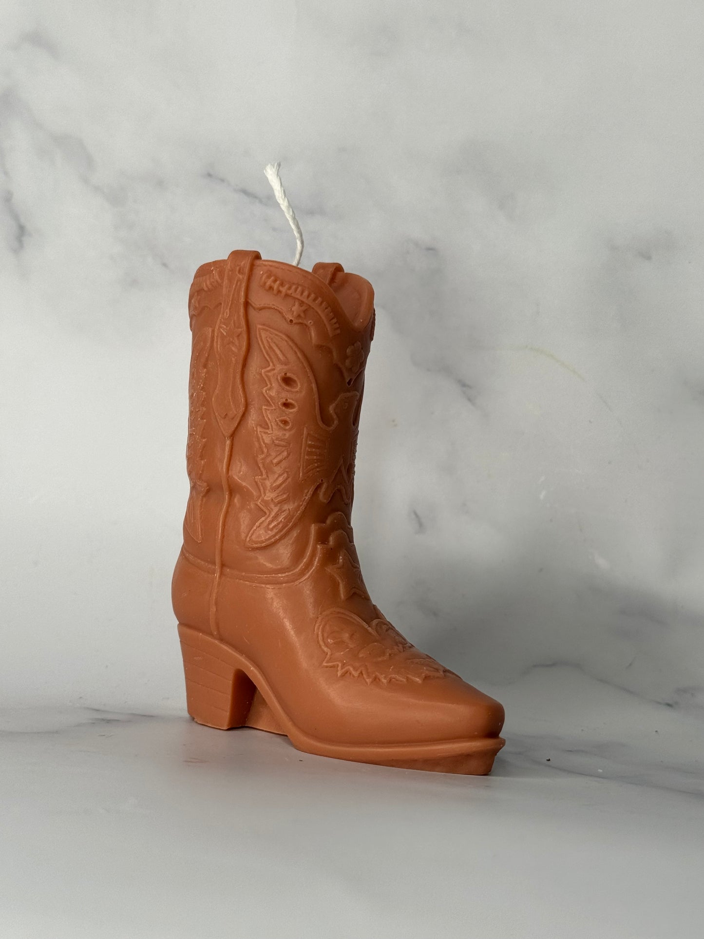 The Keith cowboy boot candle