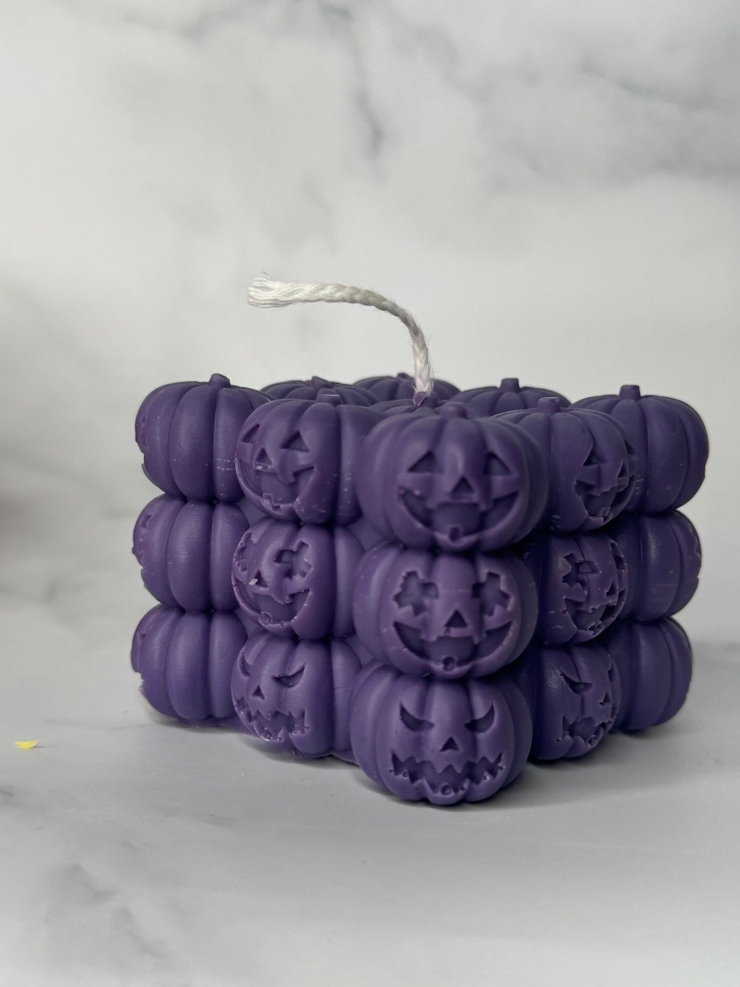 Pumpkin stack bubble candle