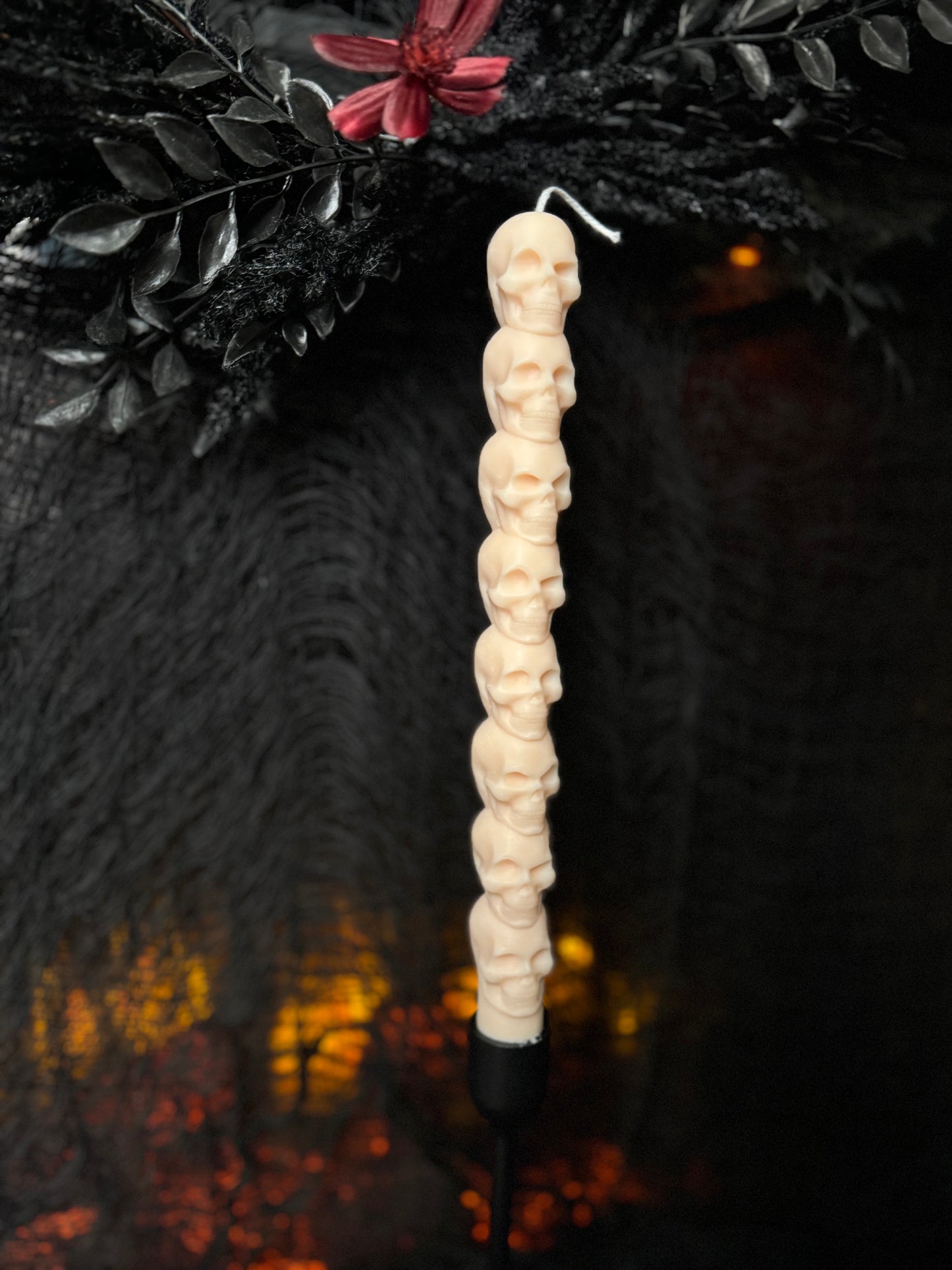 Skull stack Taper candle