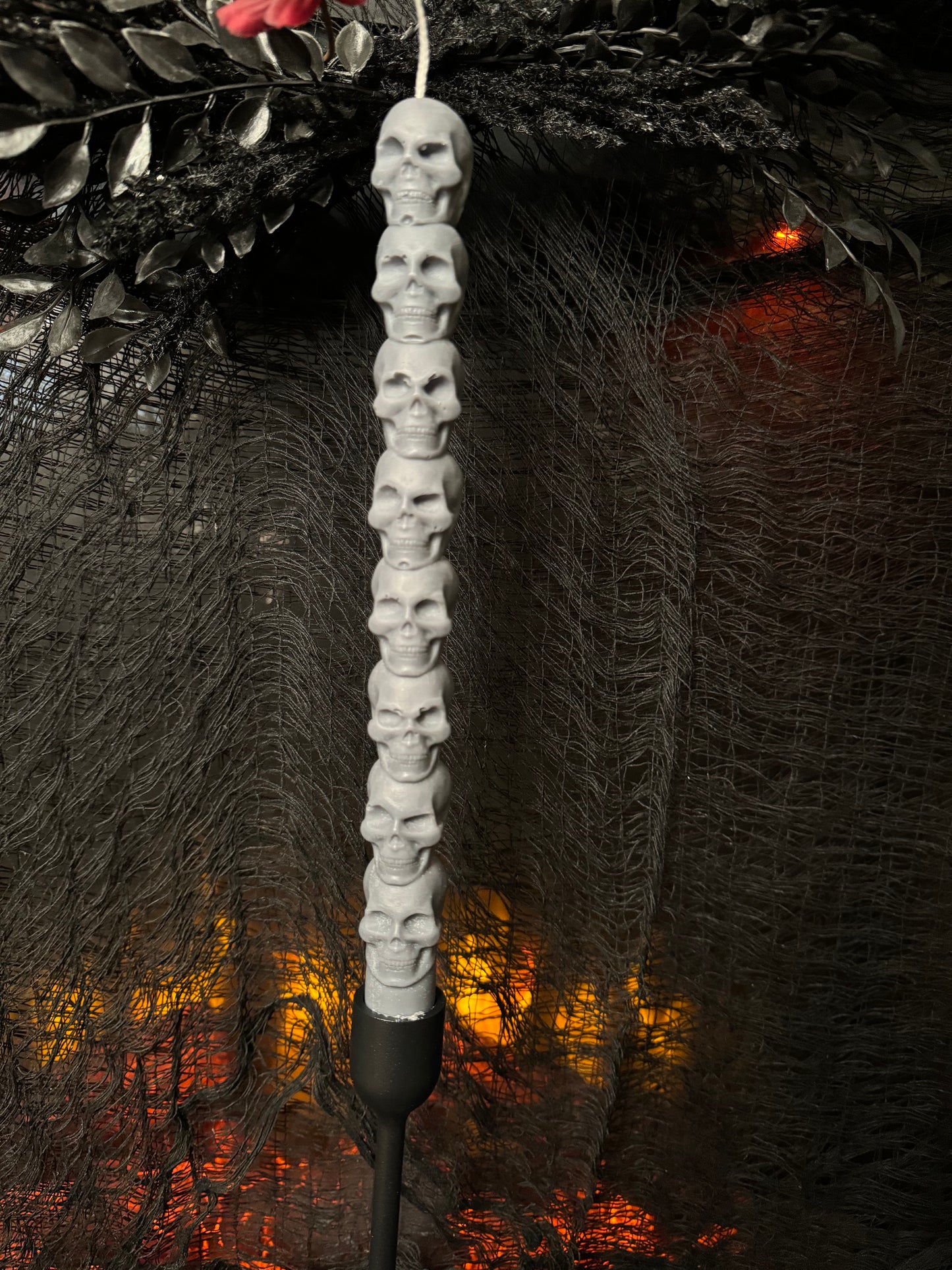 Skull stack Taper candle