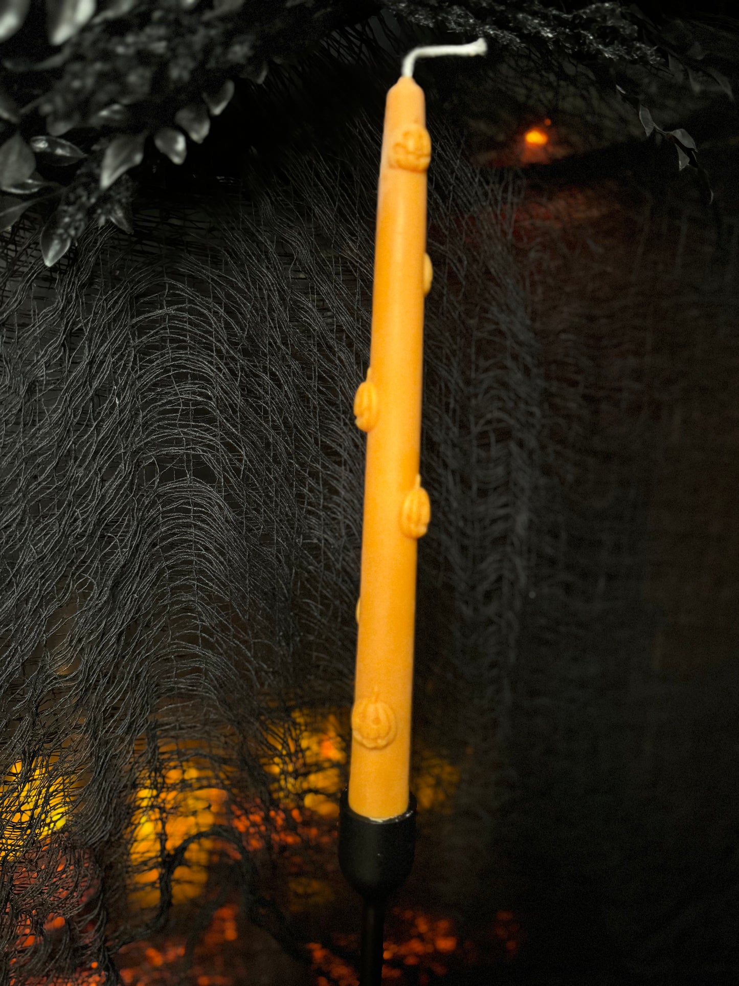 Pumpkin Taper Candle