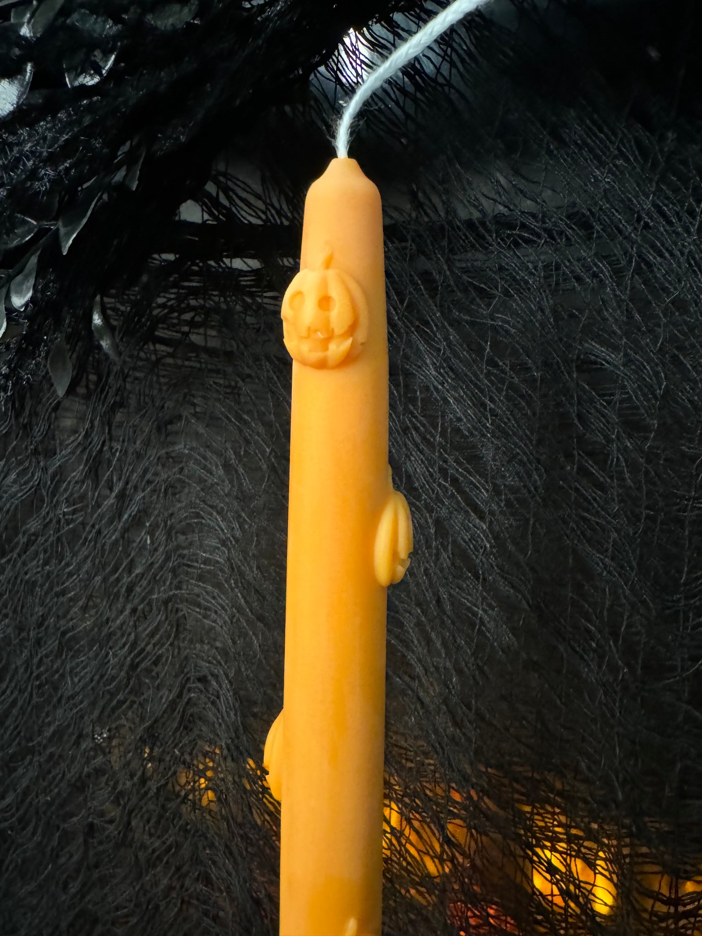 Pumpkin Taper Candle