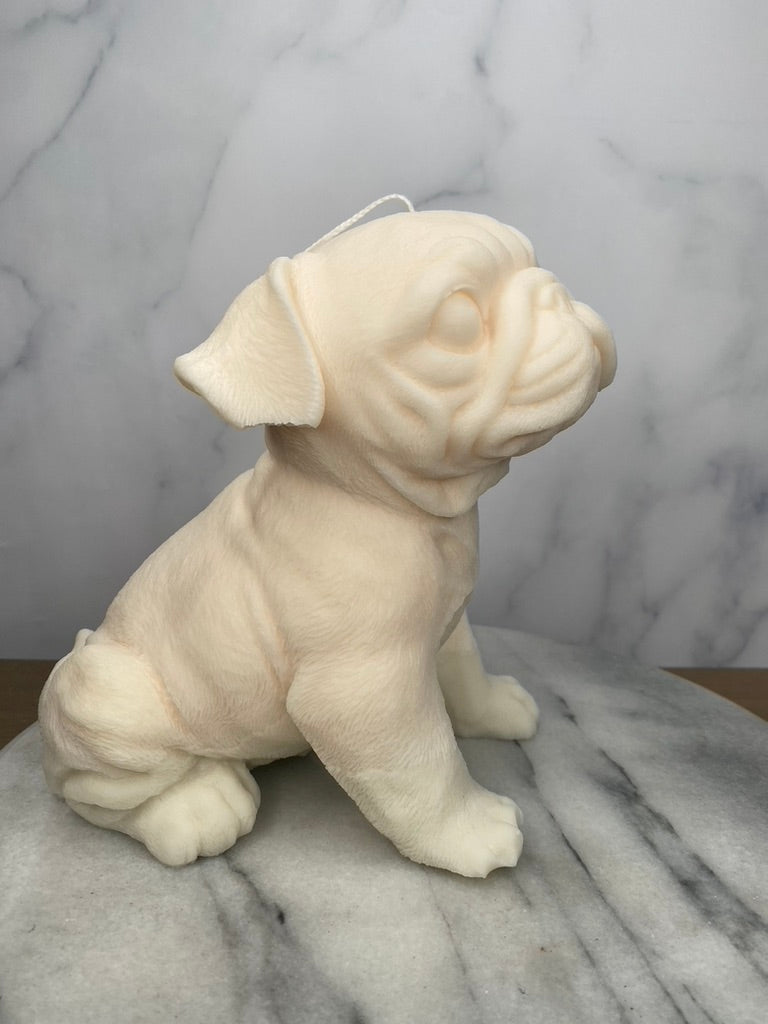 UGA Puppy Candle