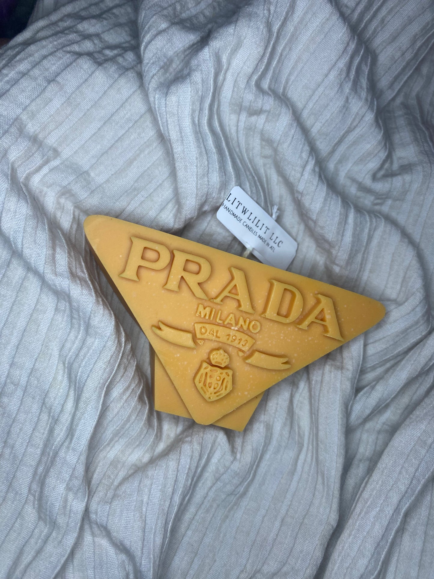 Pr*da Logo Candle