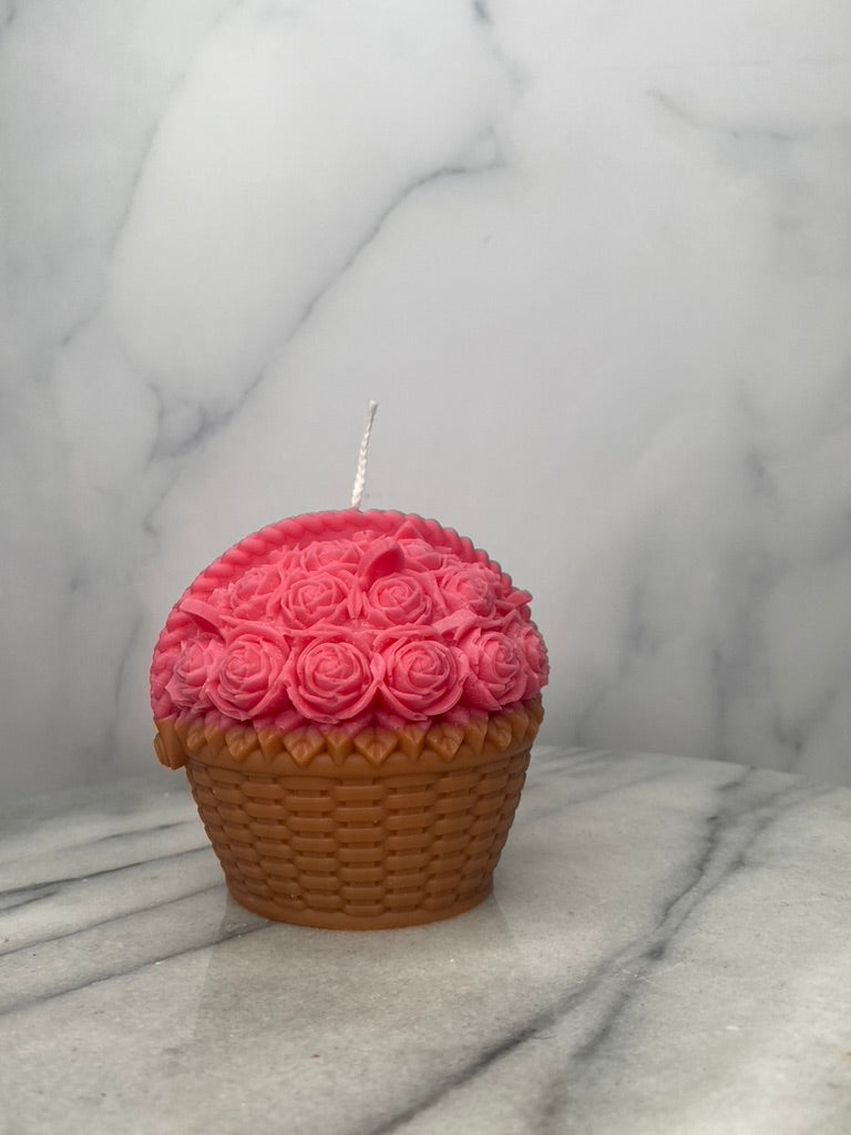 Flower Basket Candle