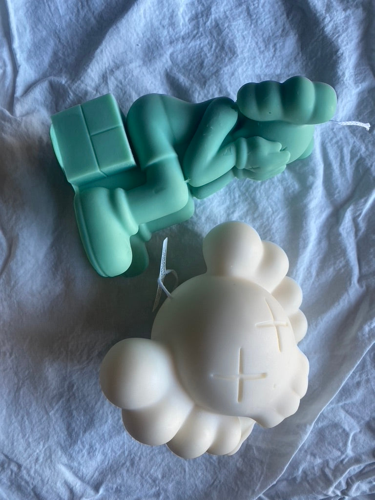 Sitting Kaws Inspired Candle