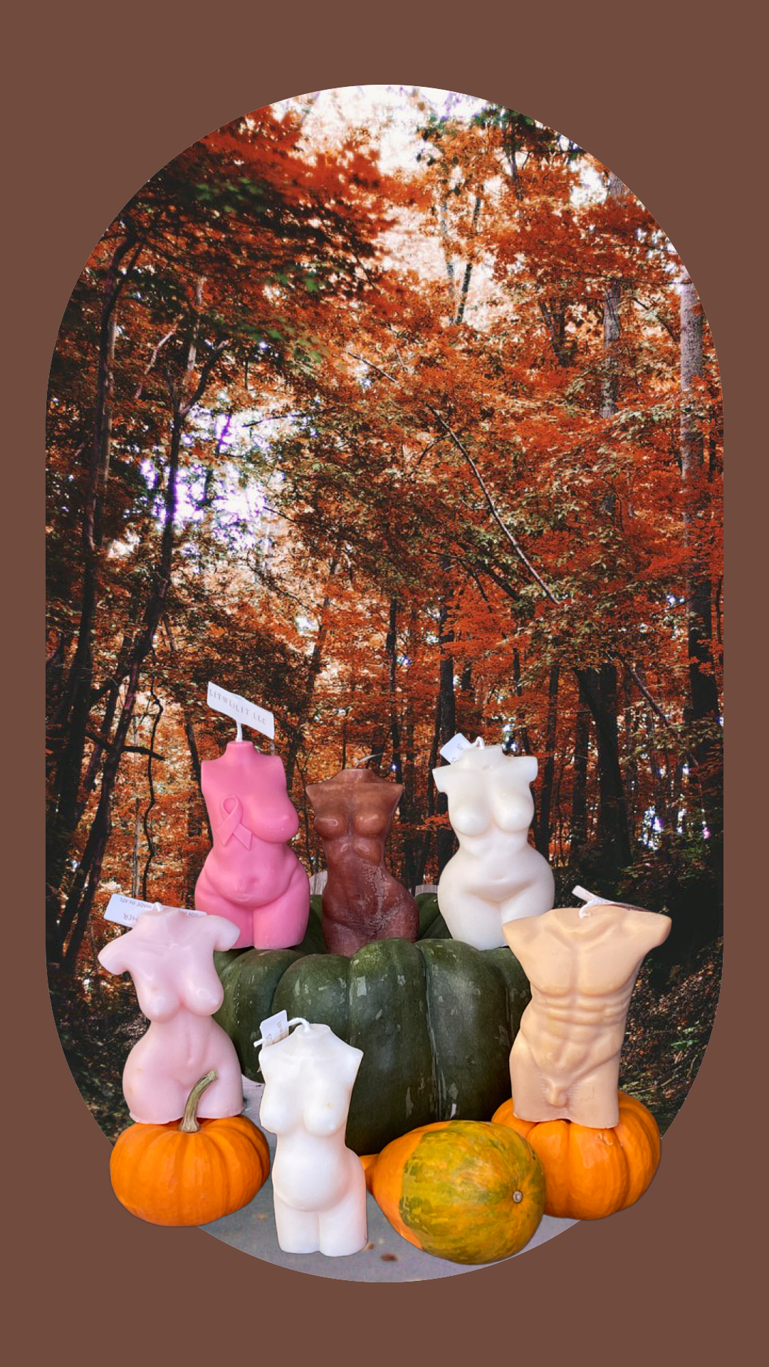 Goddess Body Breast Cancer Awareness Candle