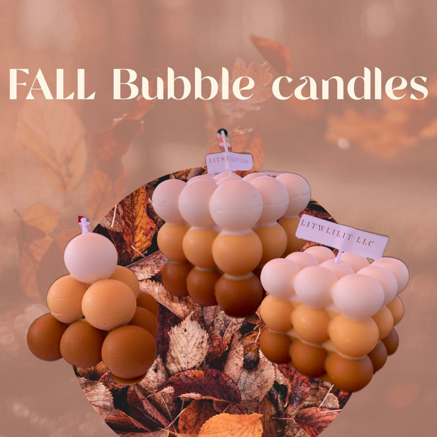 Heart bubble candle