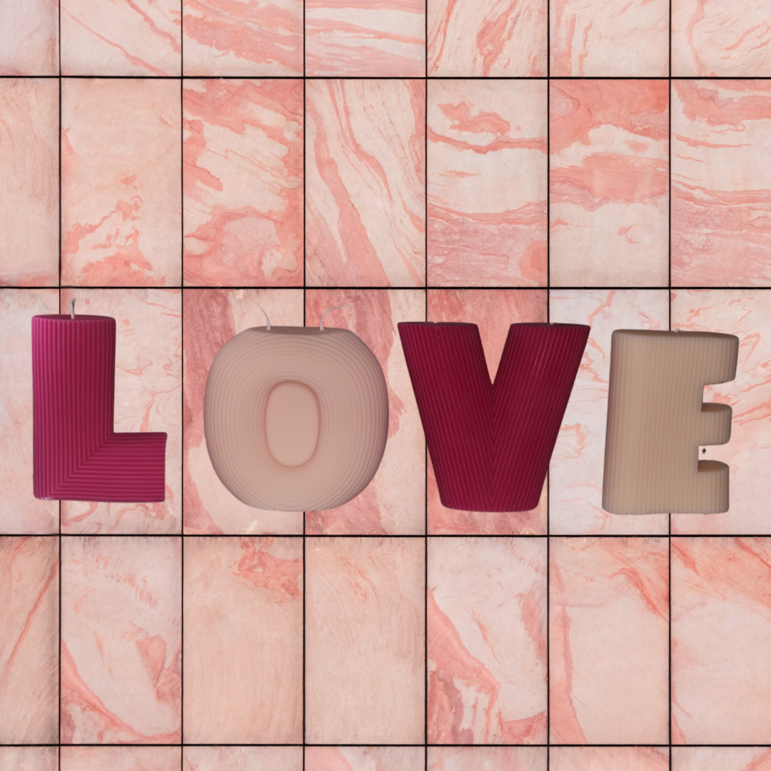 L O V E Candle