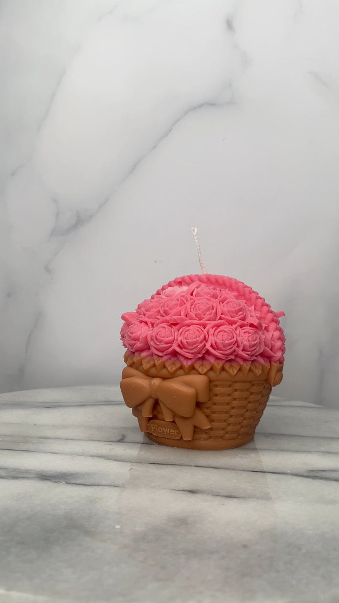 Flower Basket Candle