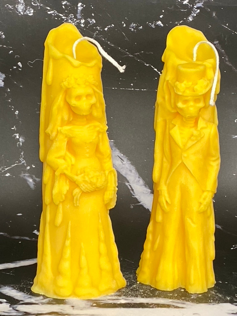 Newlyweds of Halloween Candle