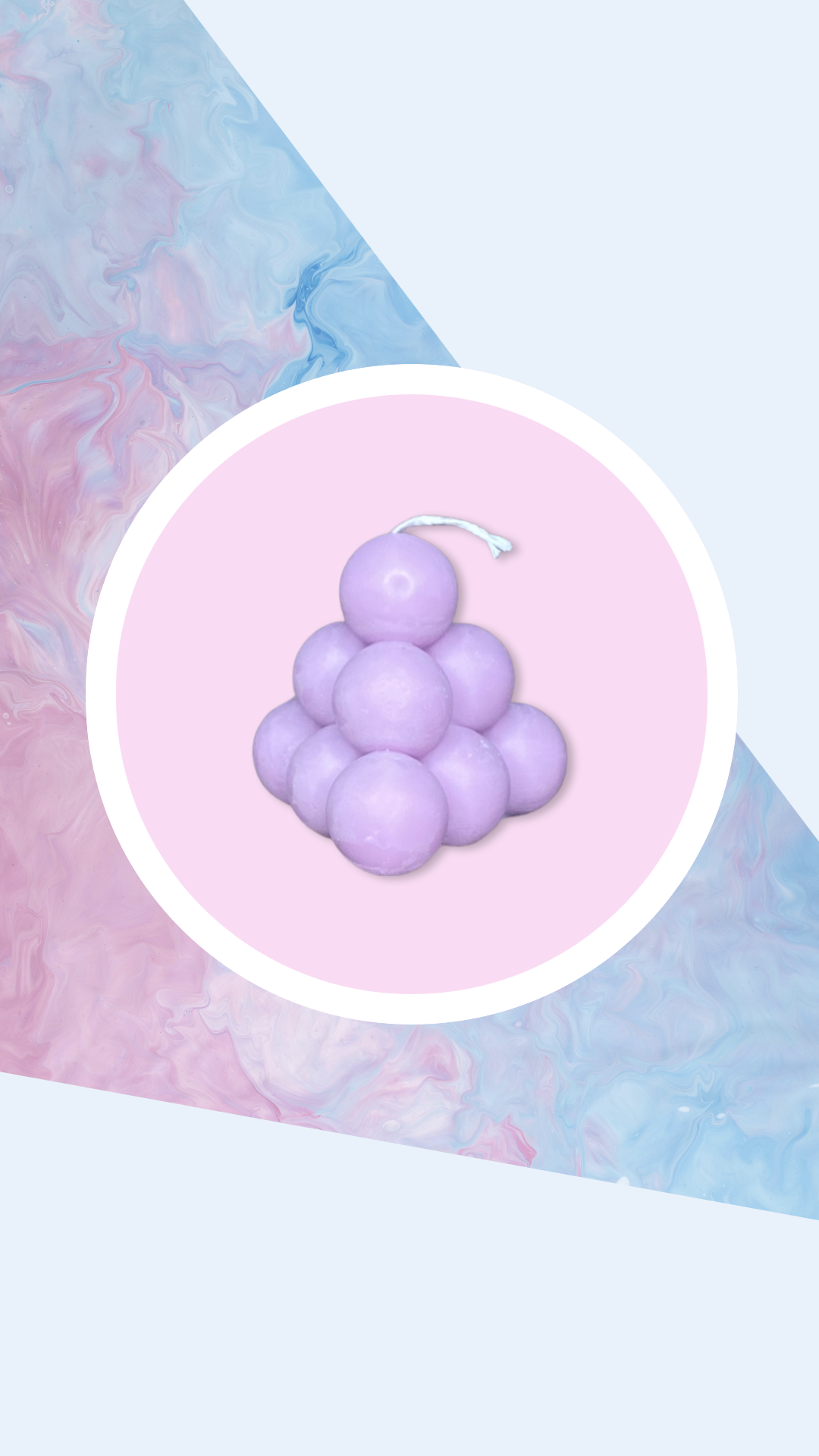 Pyramid Bubble Candle