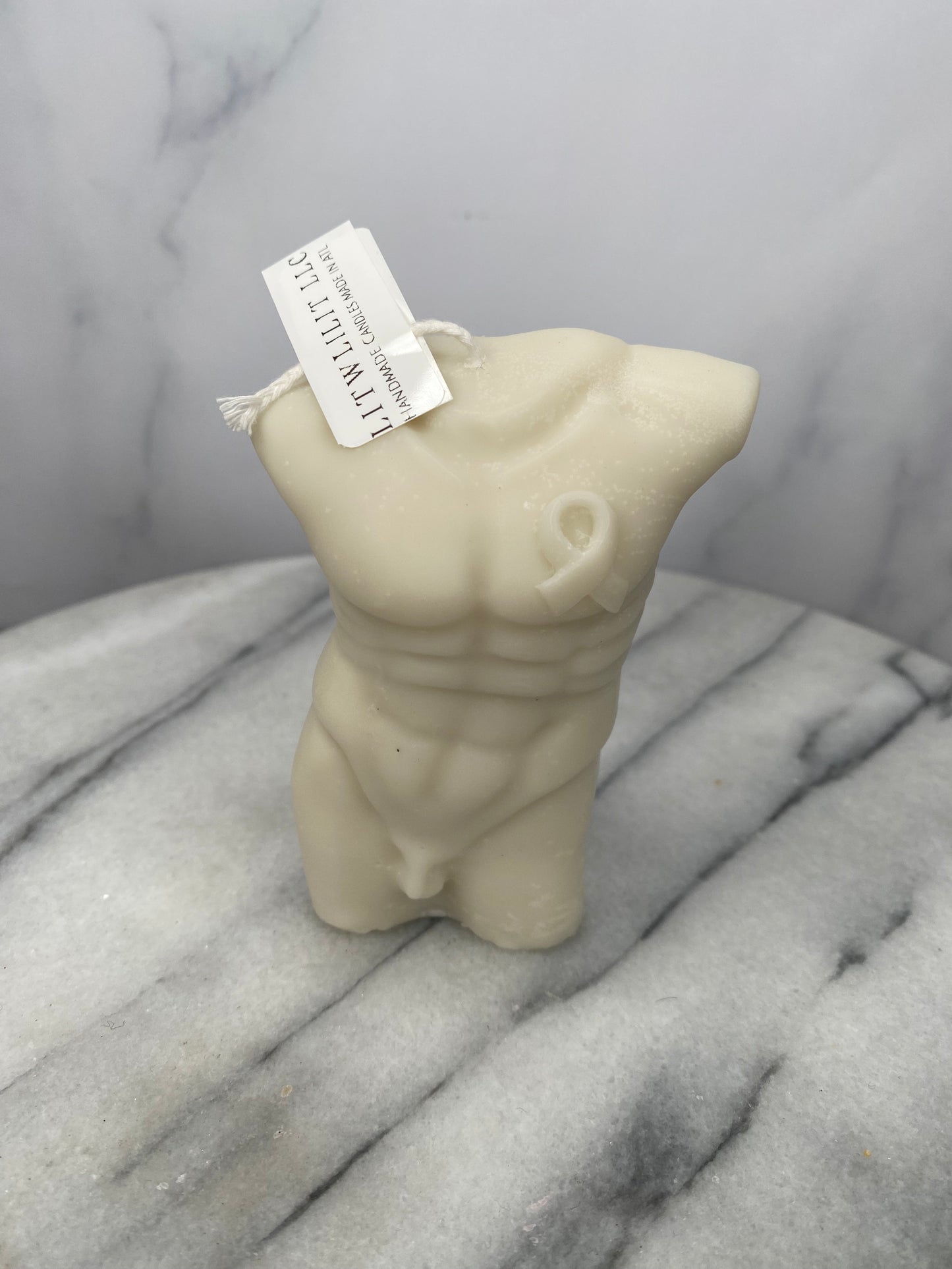 Goddess Body Breast Cancer Awareness Candle