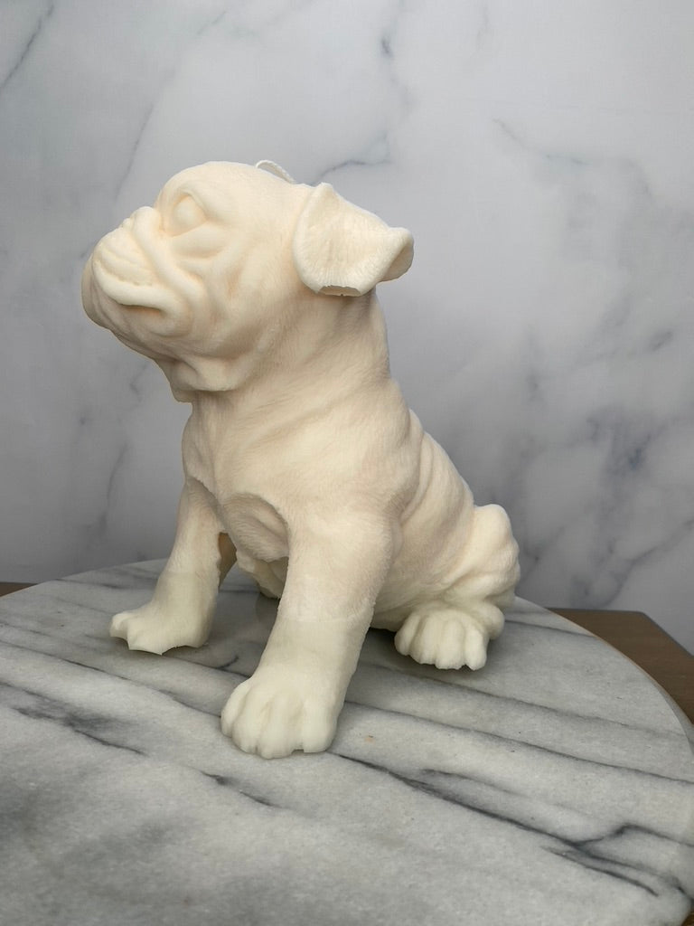 UGA Puppy Candle