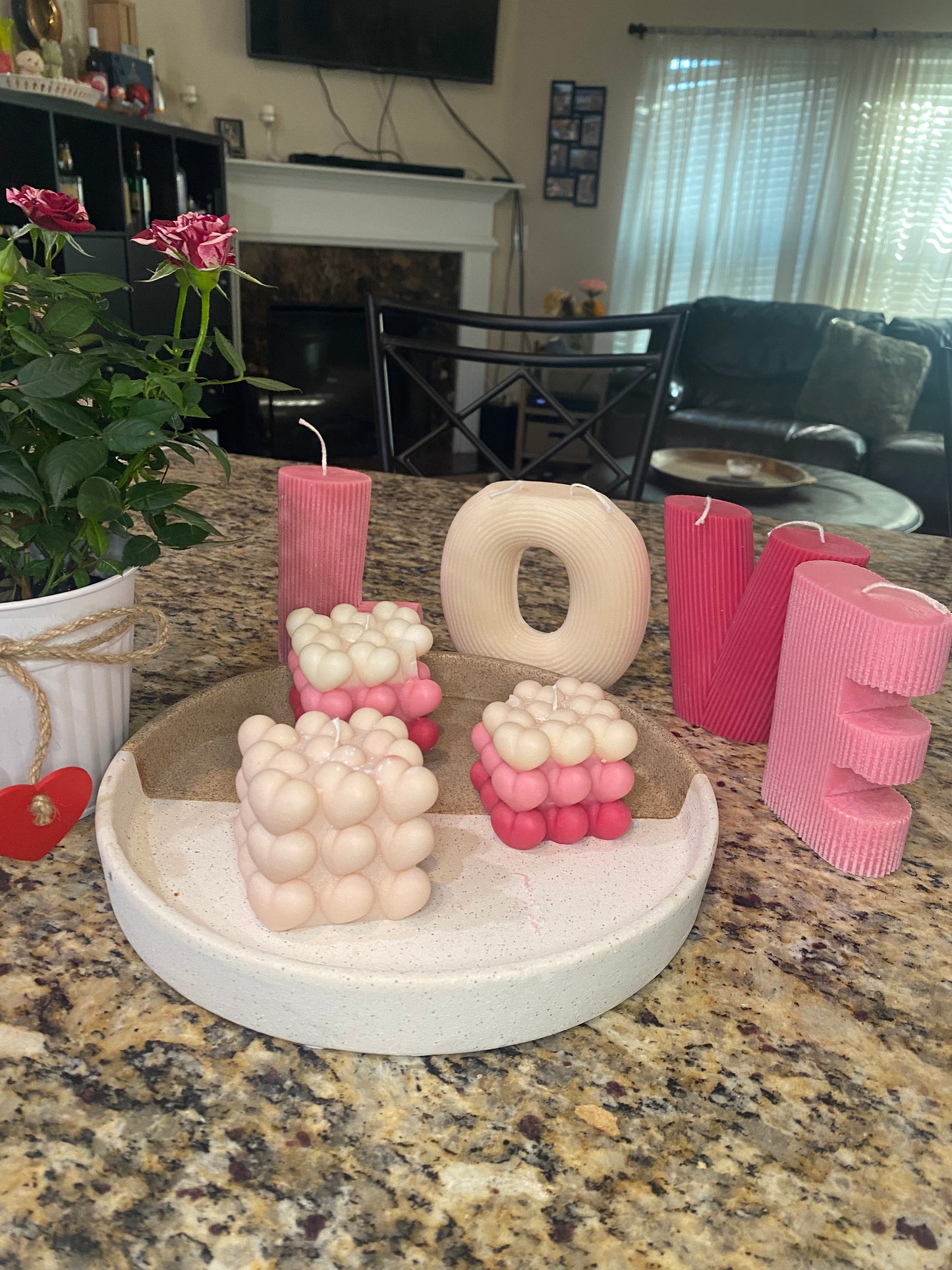 L O V E Candle