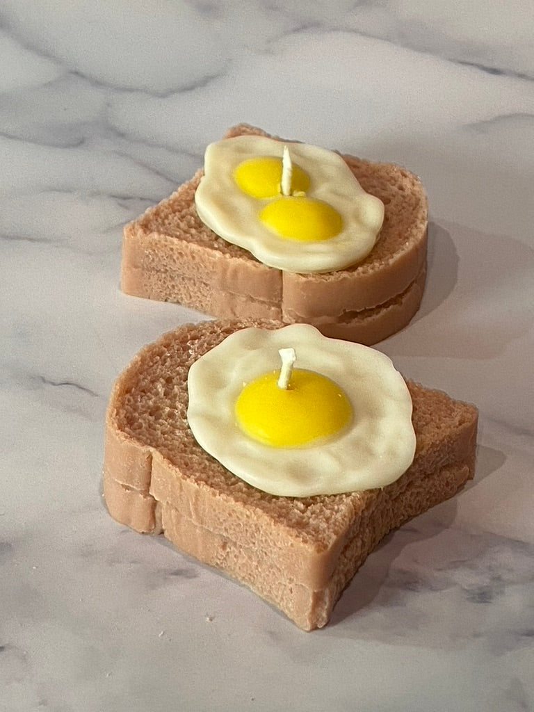 Eggs and Toast Candle