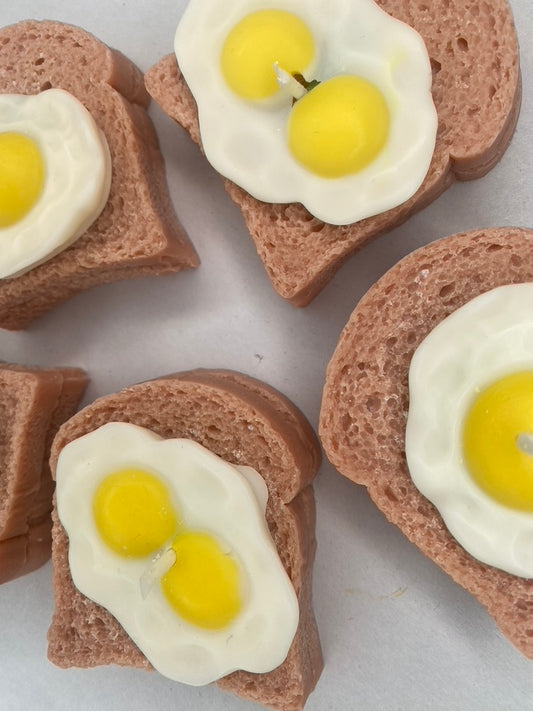 Eggs and Toast Candle