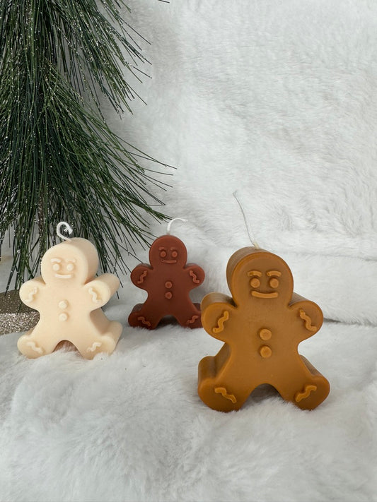 Gingerbread Man Candle