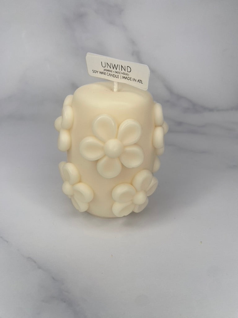 Daisy Blossom Candle