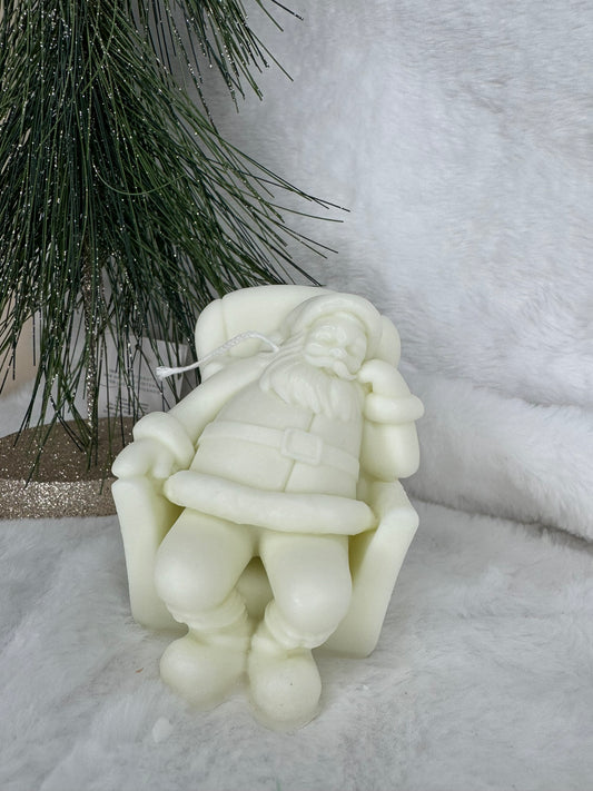 Sleepy Santa Candle