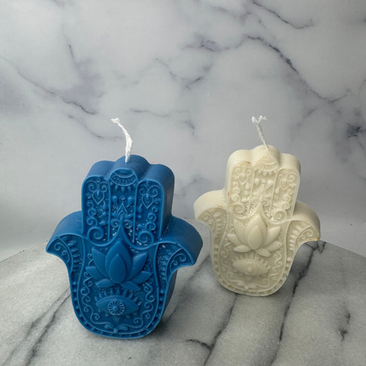 Hamsa Candle