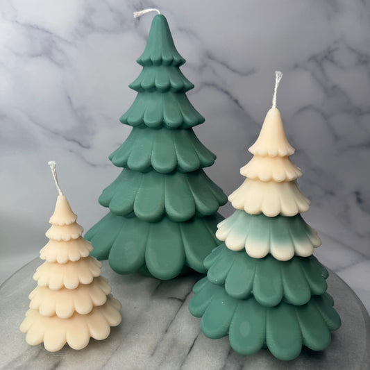 Christmas Petal Tree Candle