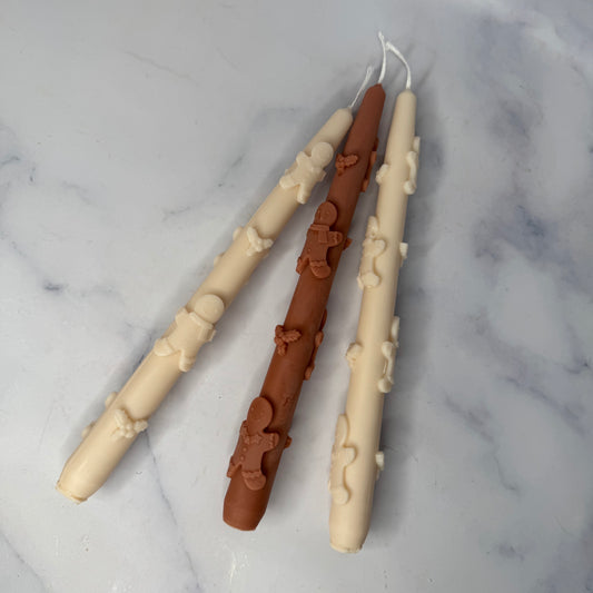 Gingerbread Taper Candle