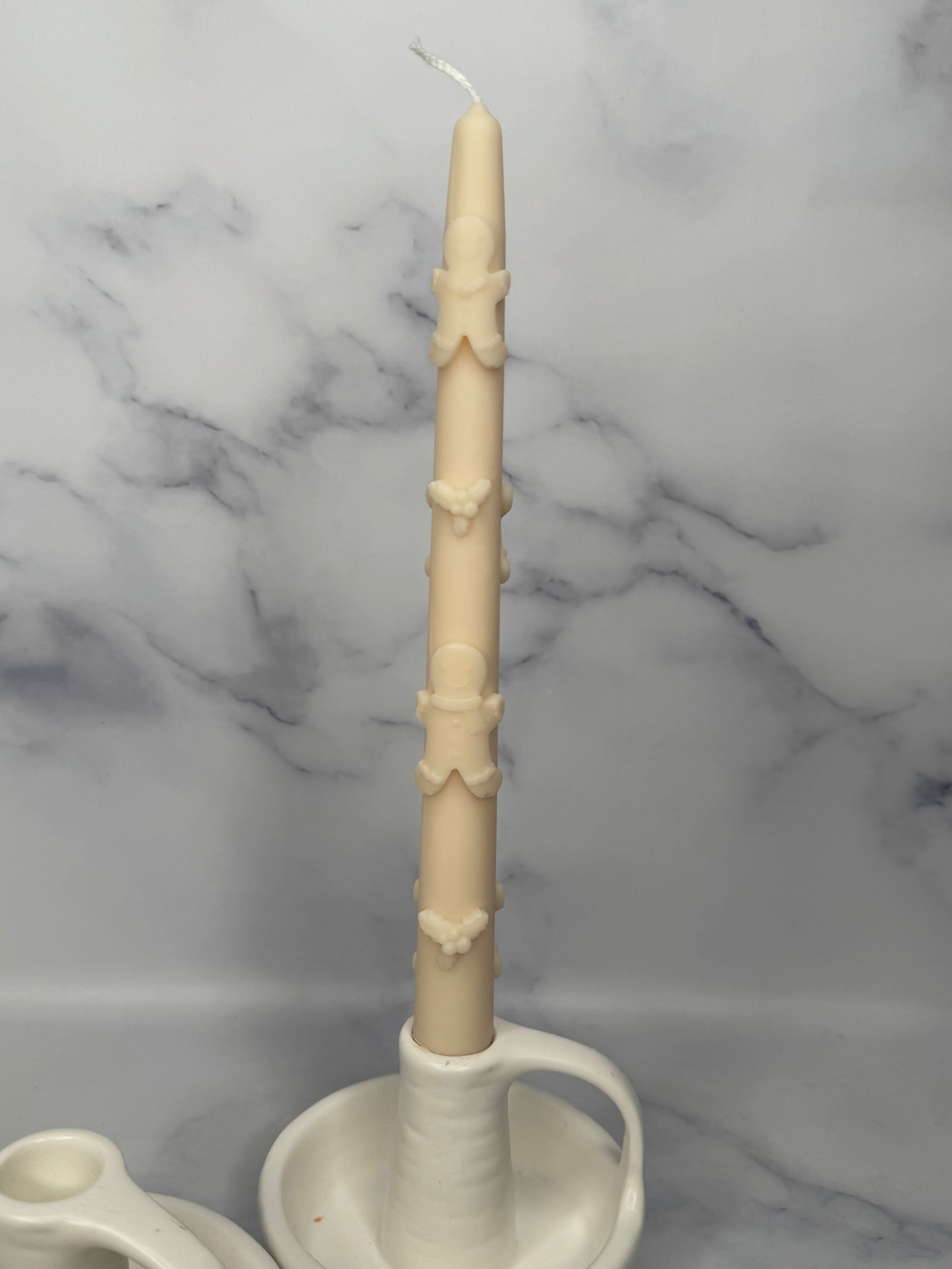 Gingerbread Taper Candle