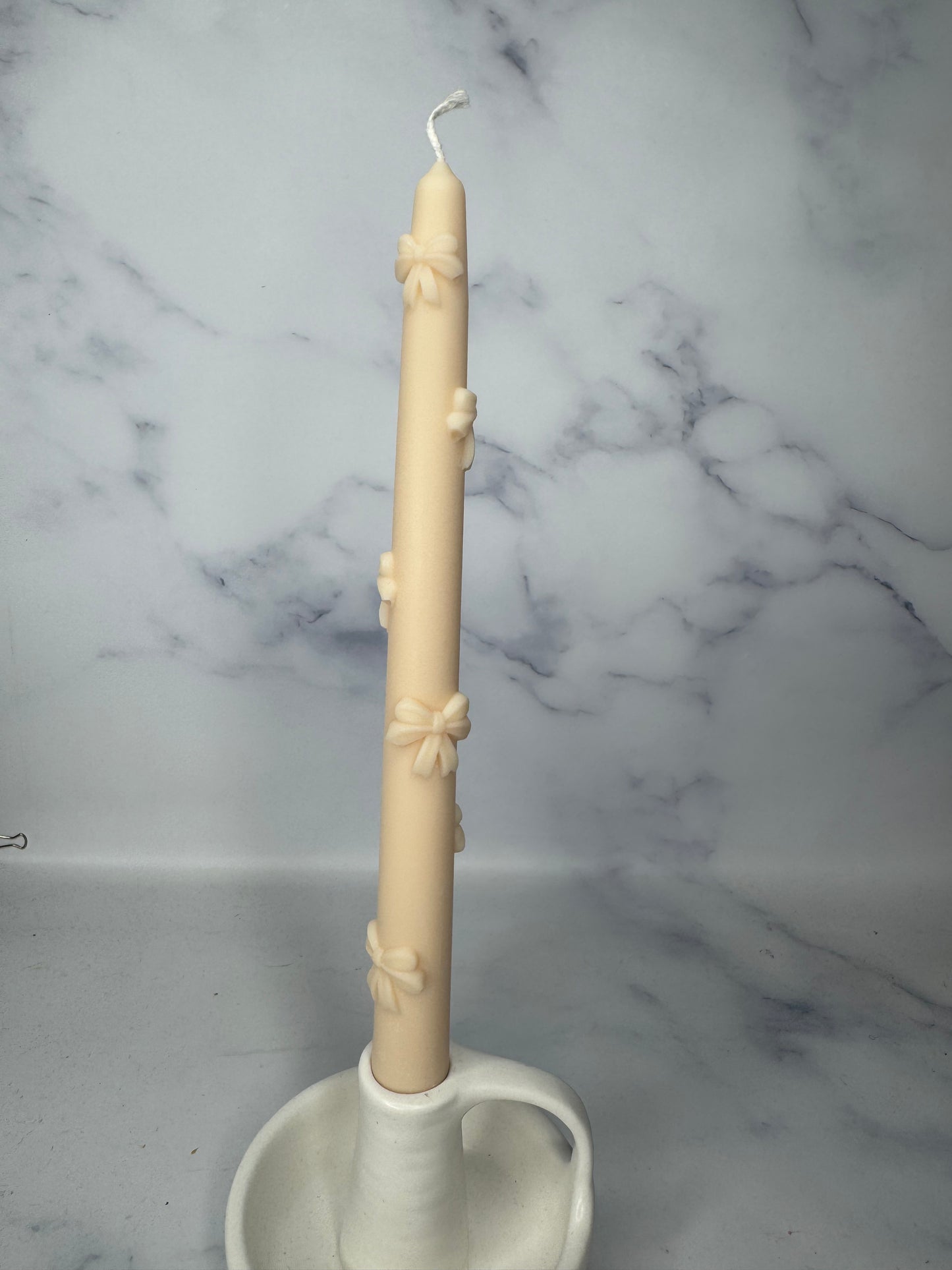 Bow Taper candle