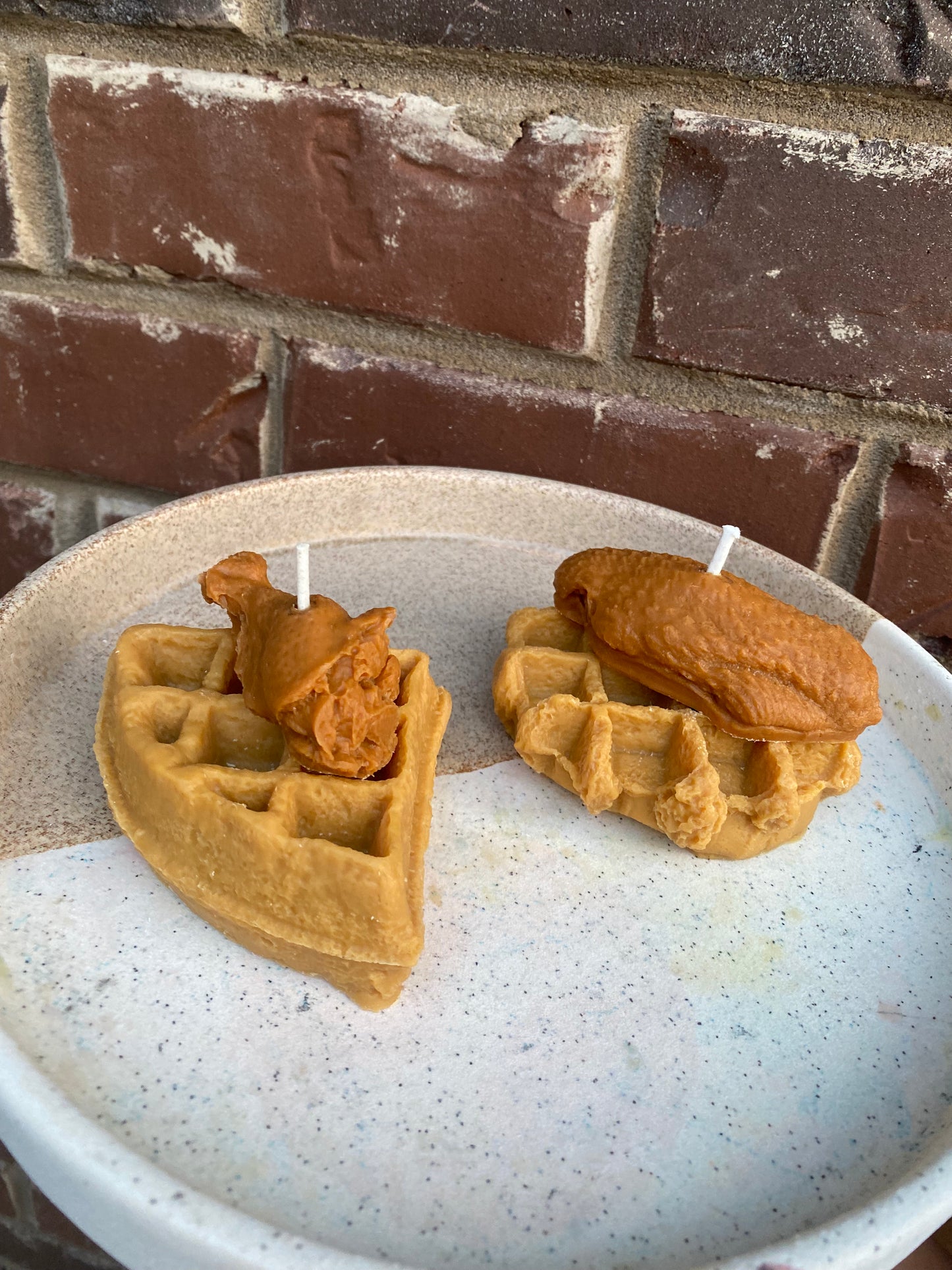 Chicken and Waffle candle