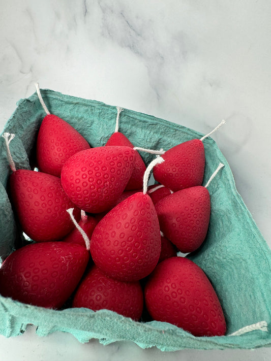 Strawberry candle