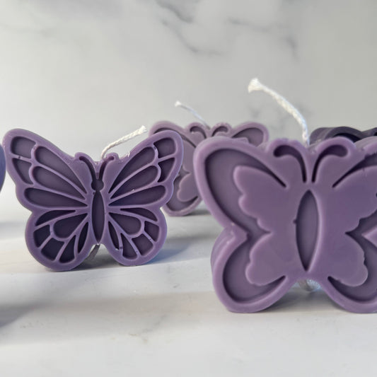 Domestic Violence awareness butterfly candle
