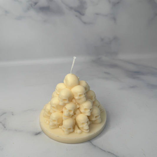 Pyramid of Skulls Candle