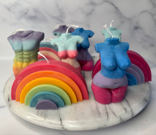 Limited edition Pride body candles