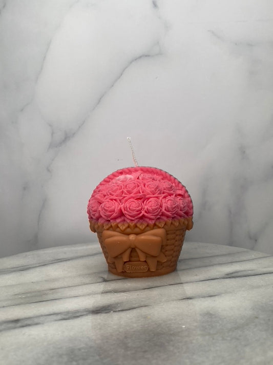 Flower Basket Candle