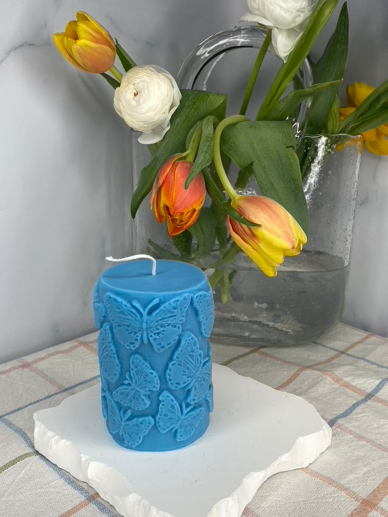 Spring Pillar Candle
