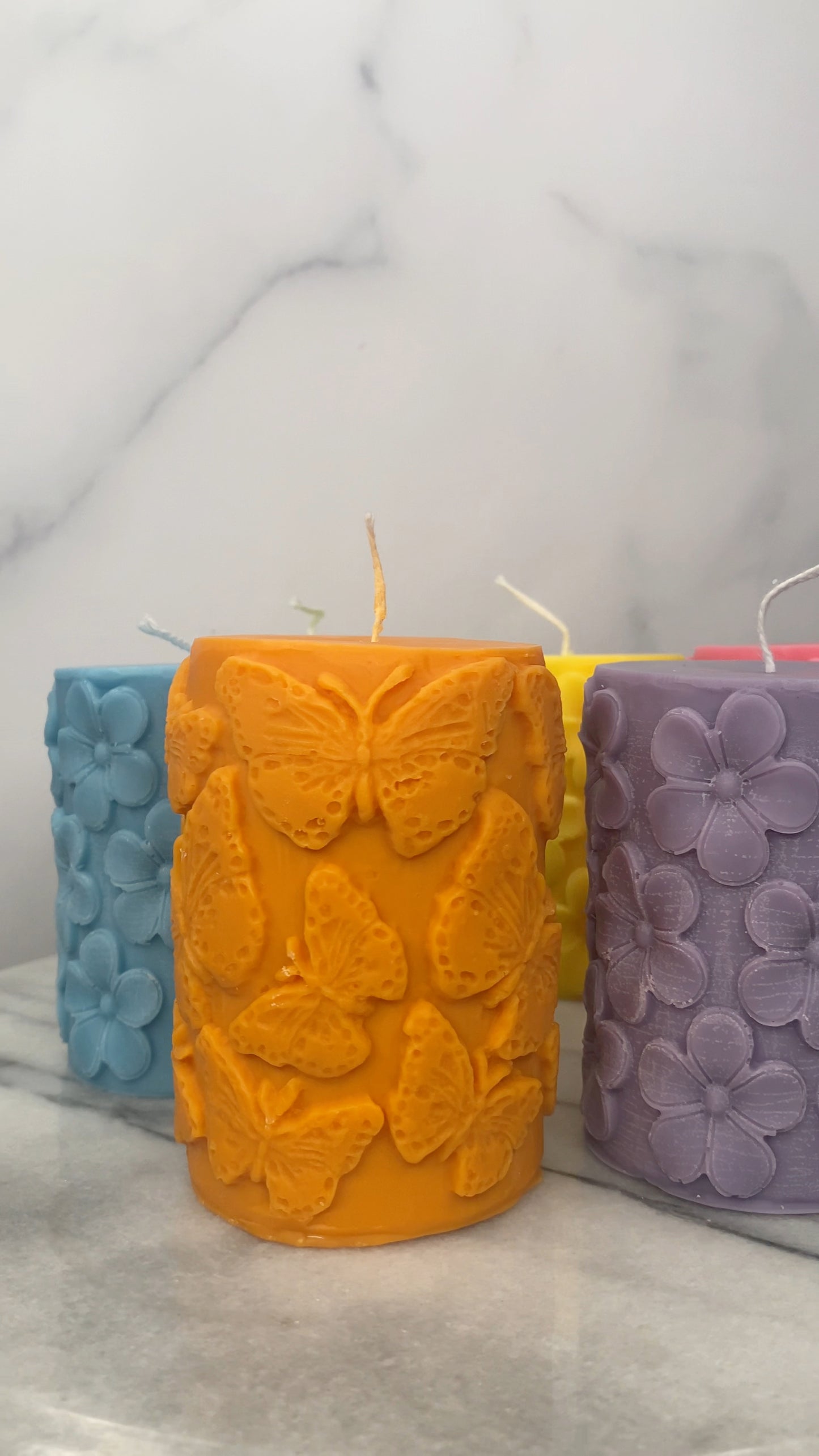 Spring Pillar Candle