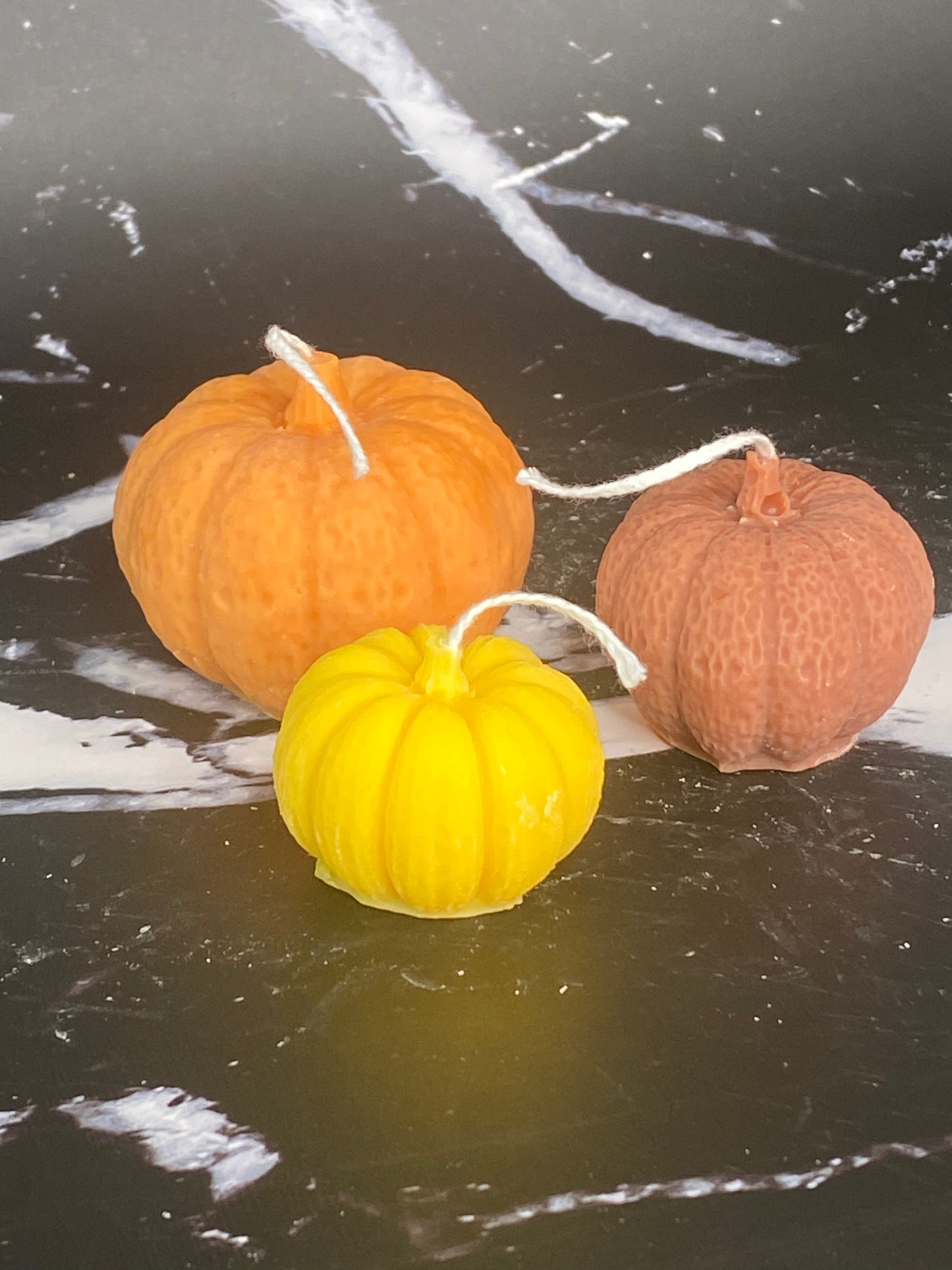 3 Mini Pumpkin Candle