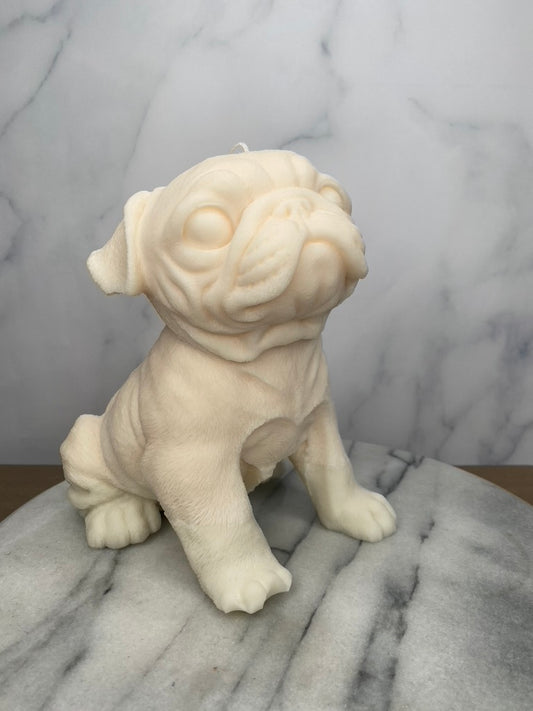 UGA Puppy Candle