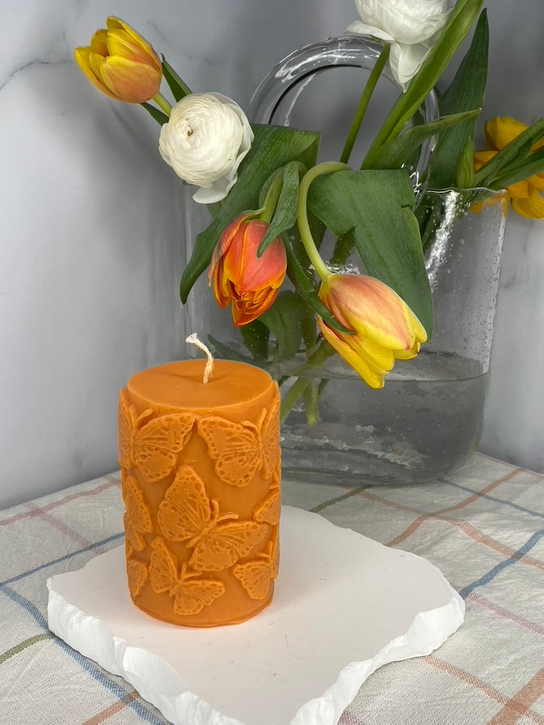 Spring Pillar Candle