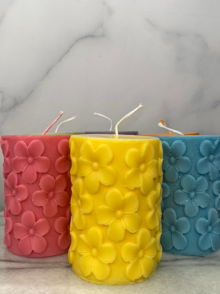 Spring Pillar Candle