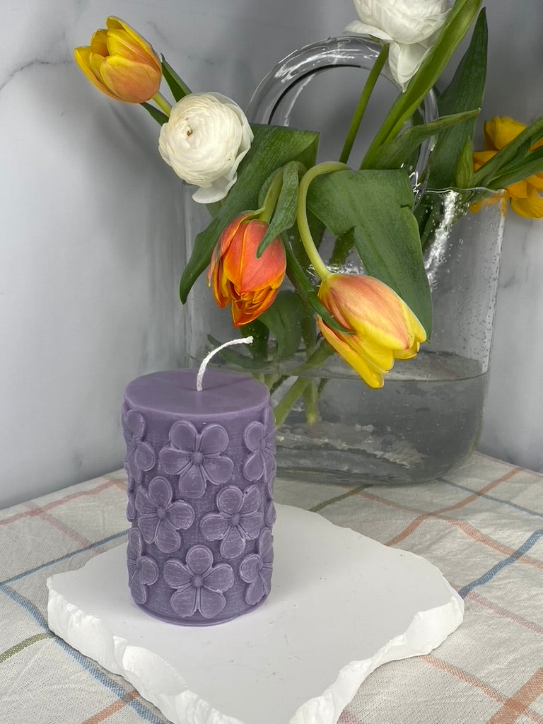 Spring Pillar Candle