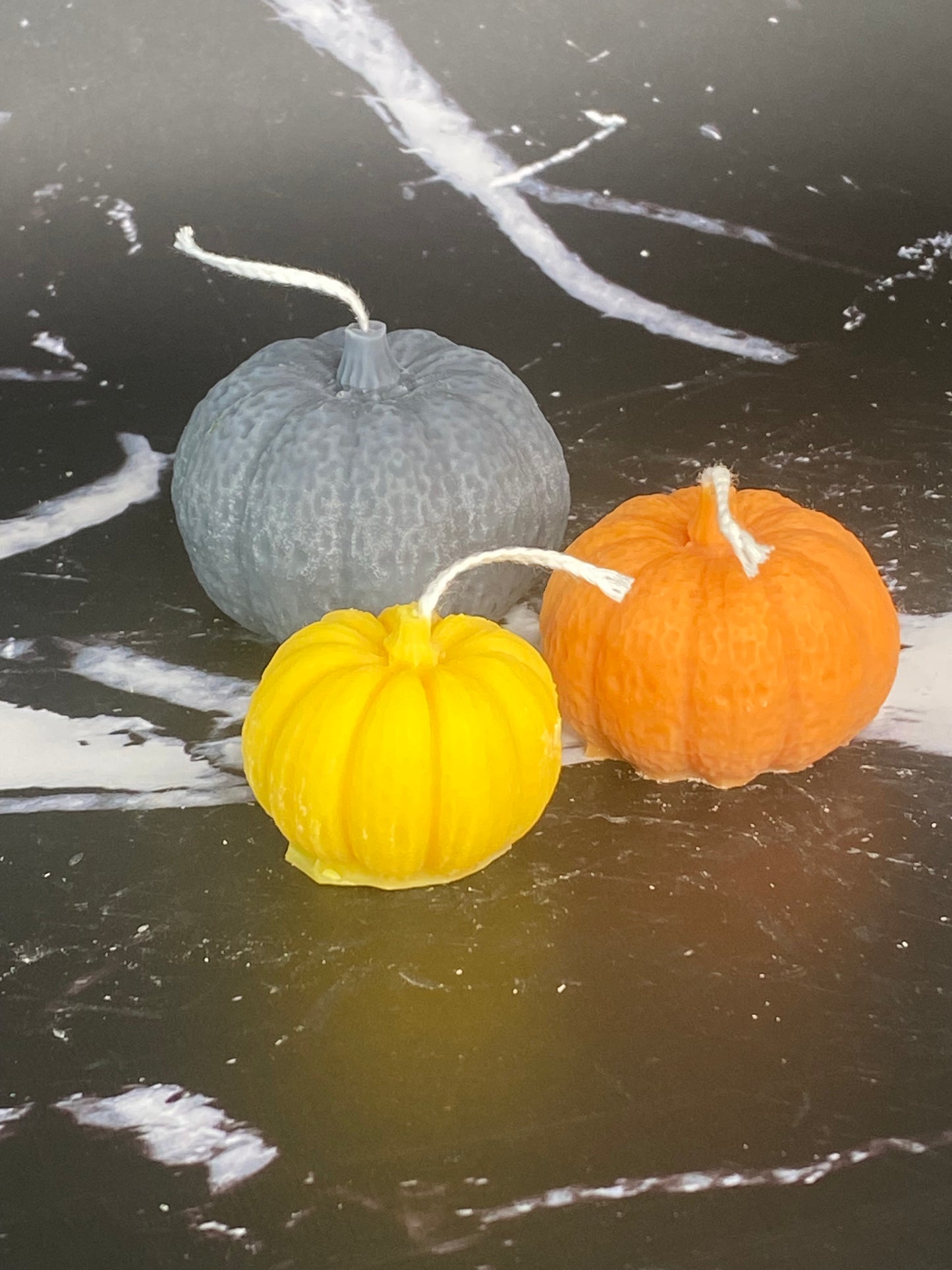 3 Mini Pumpkin Candle