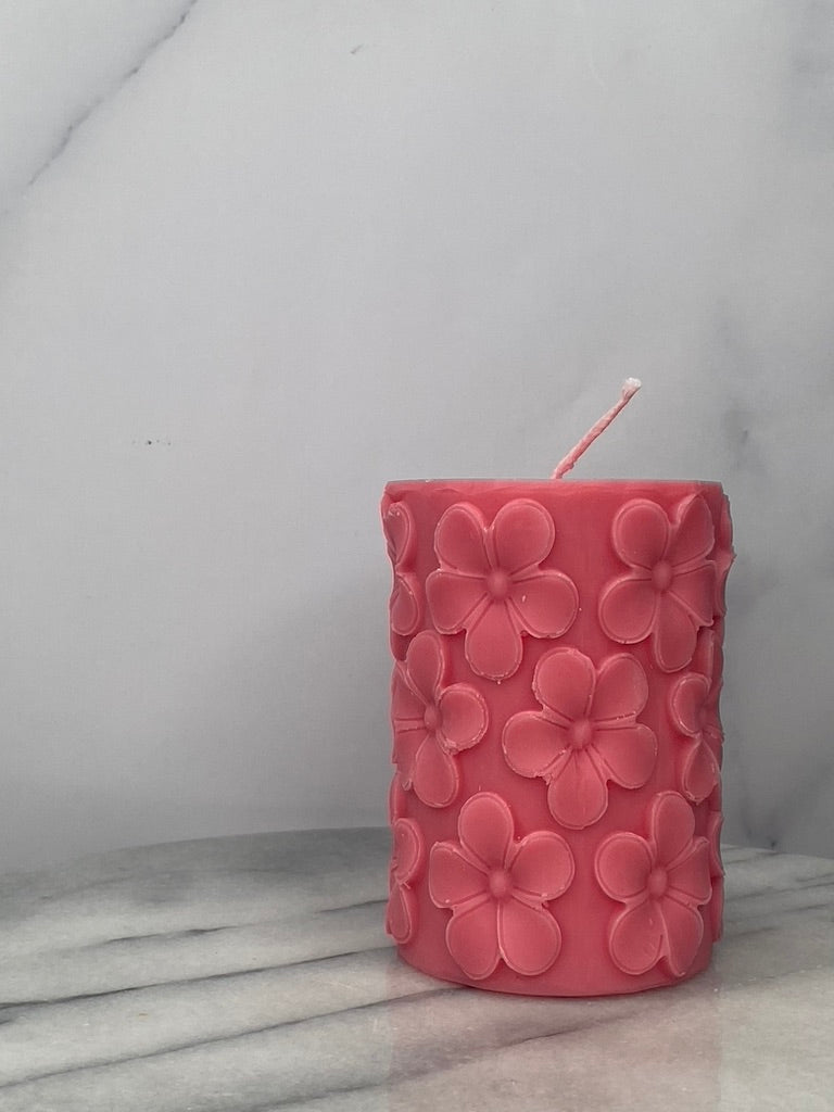 Spring Pillar Candle