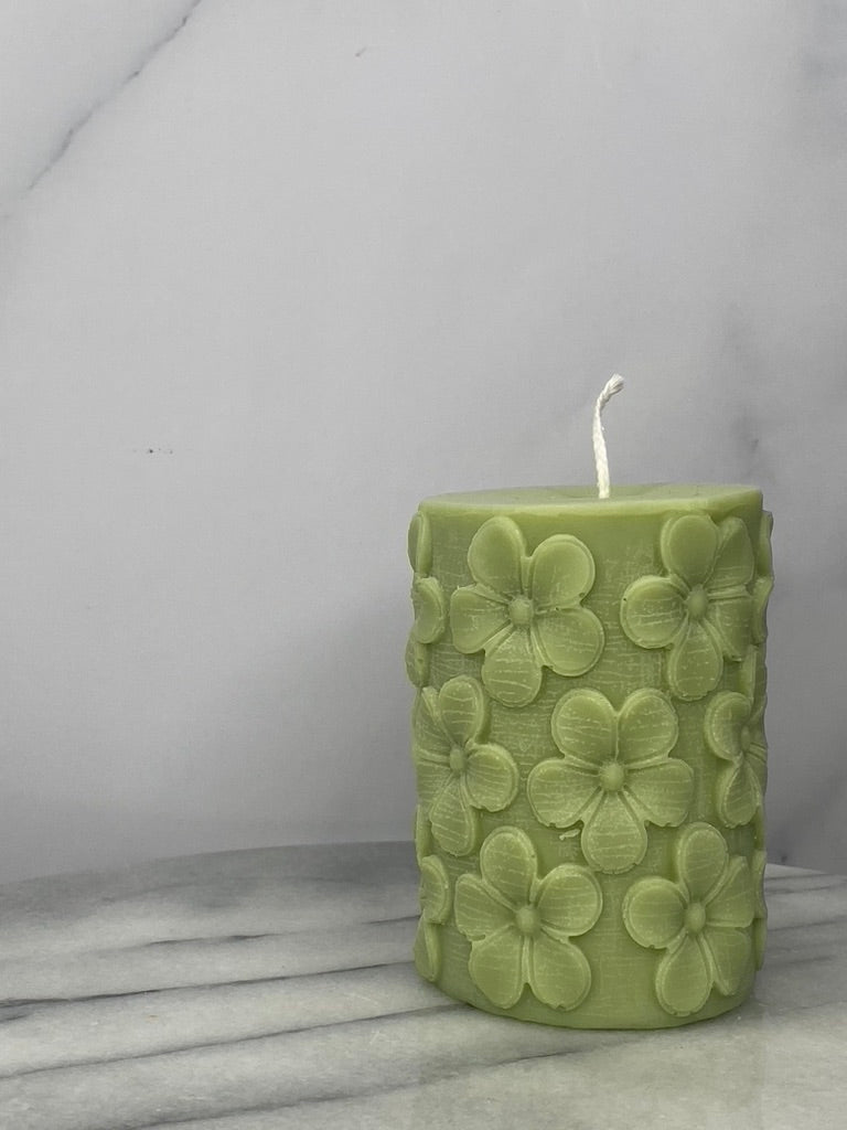 Spring Pillar Candle