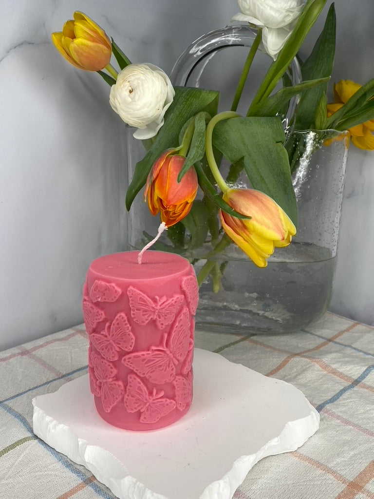 Spring Pillar Candle