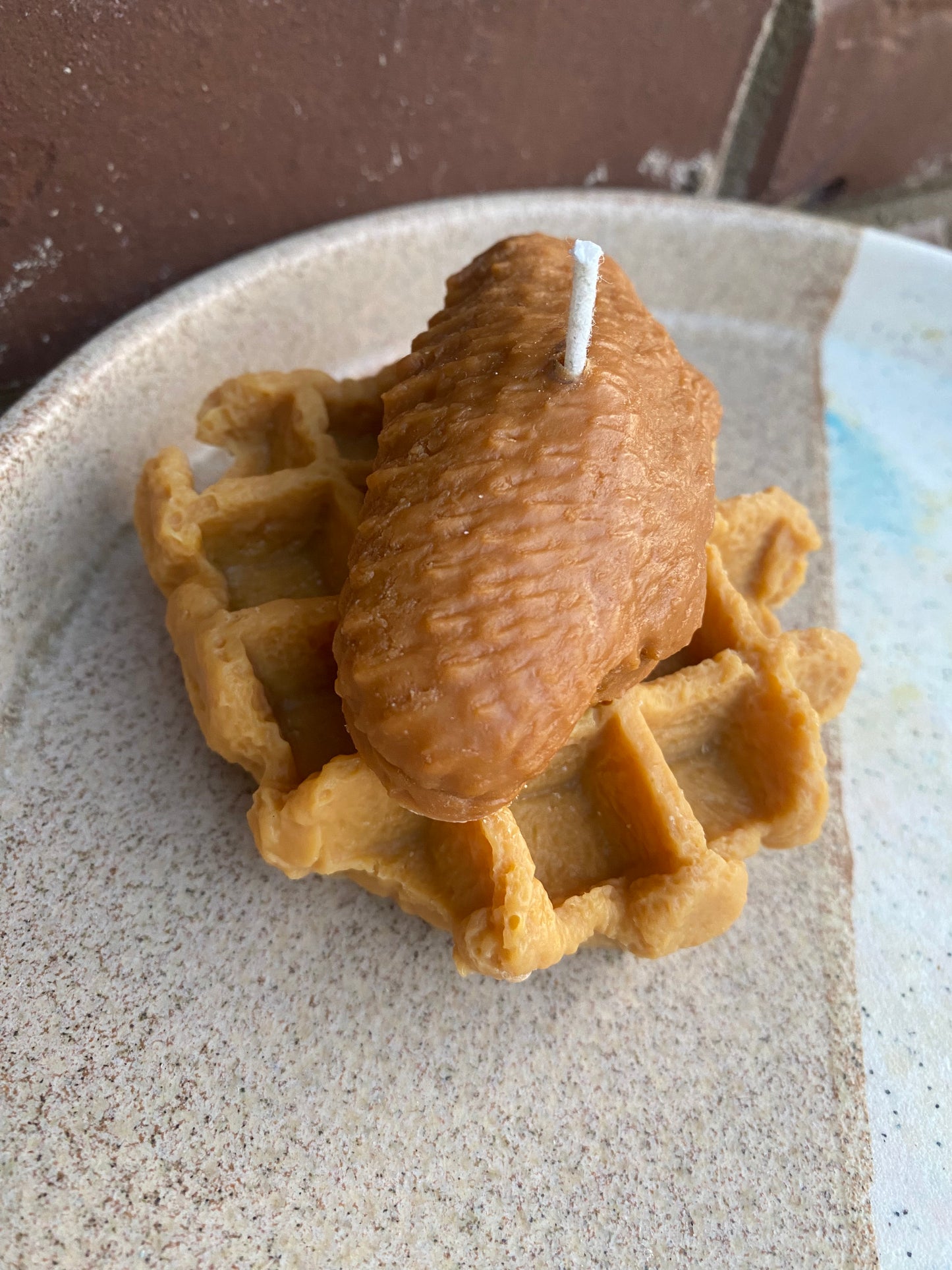 Chicken and Waffle candle